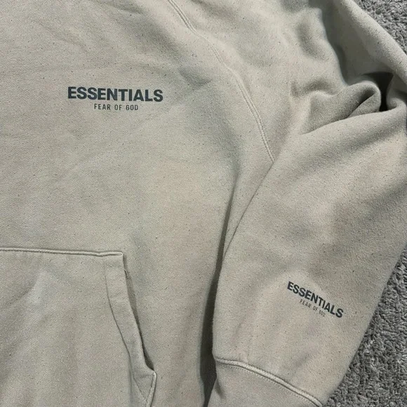 Essentials Men's hoodie - tan - Picture 3 of 5